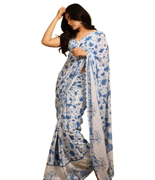 Linen Saree