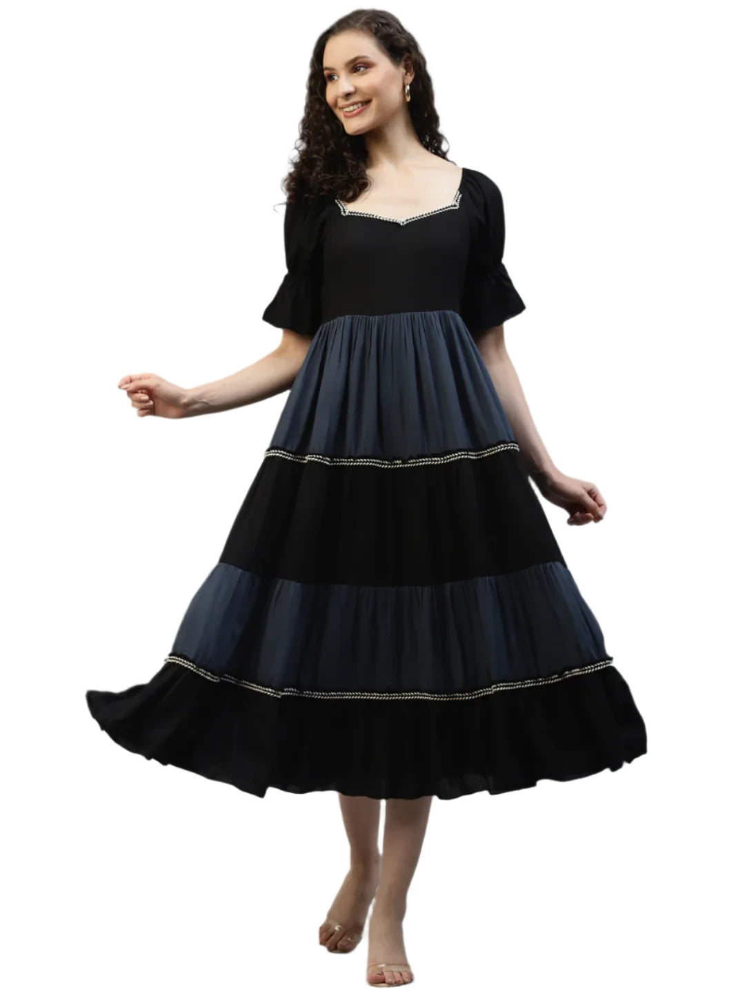 Black & Grey Color block Women's Dress in Berlin