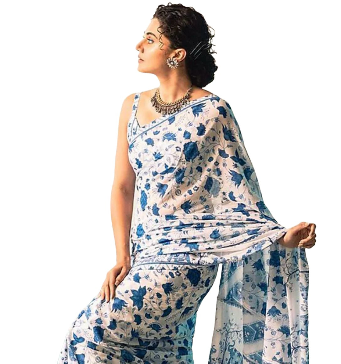 Linen Saree