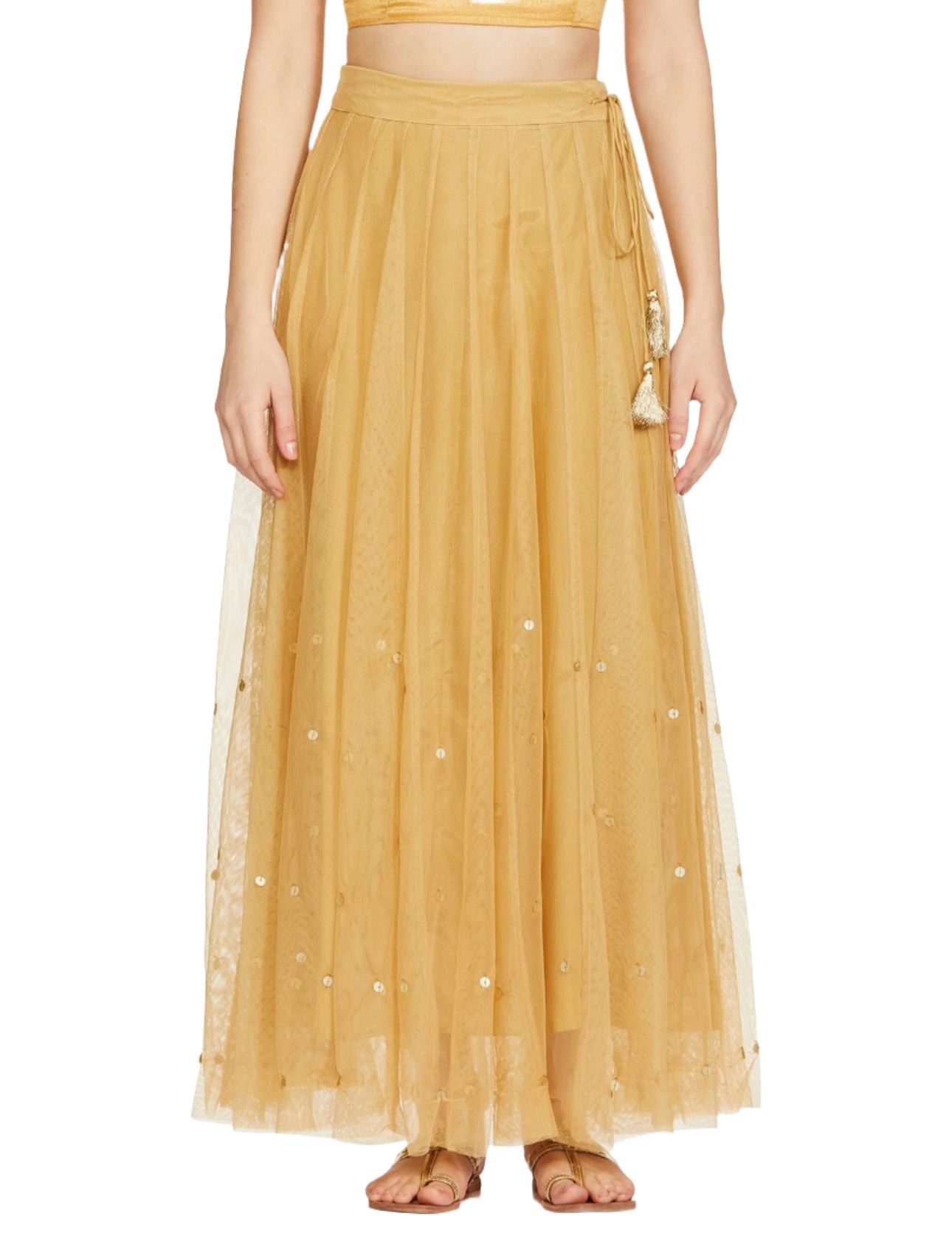 Golden Net Long Skirt In Berlin