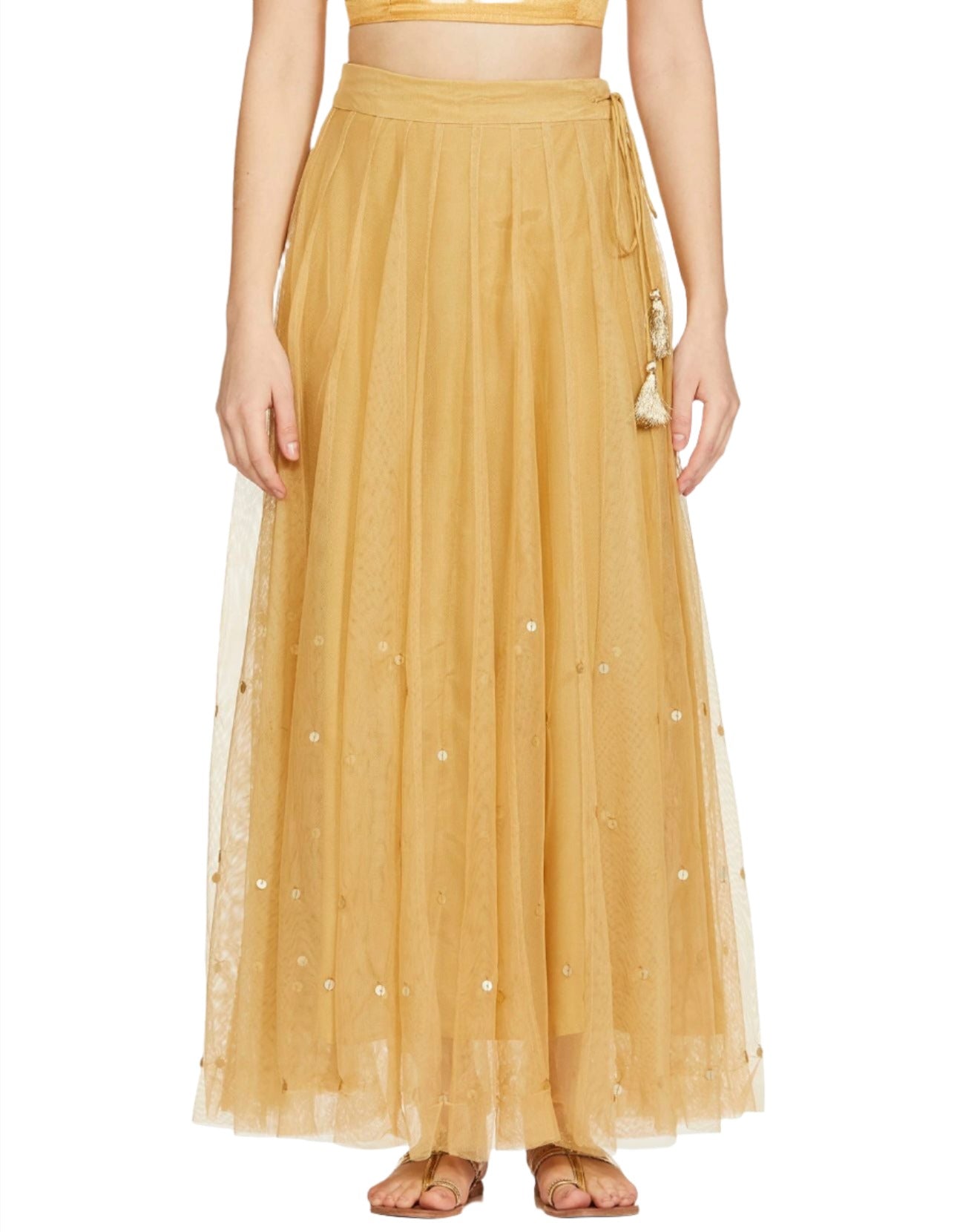 Golden Net Long Skirt In Berlin