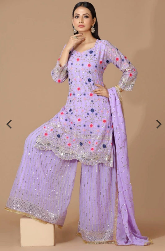 Pakistani Sharara Suit Set in Germany