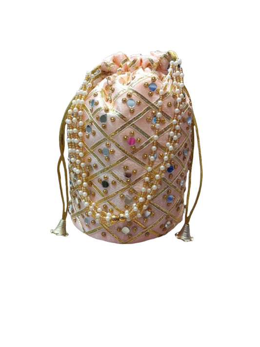 Indian Mirror Potli Bag