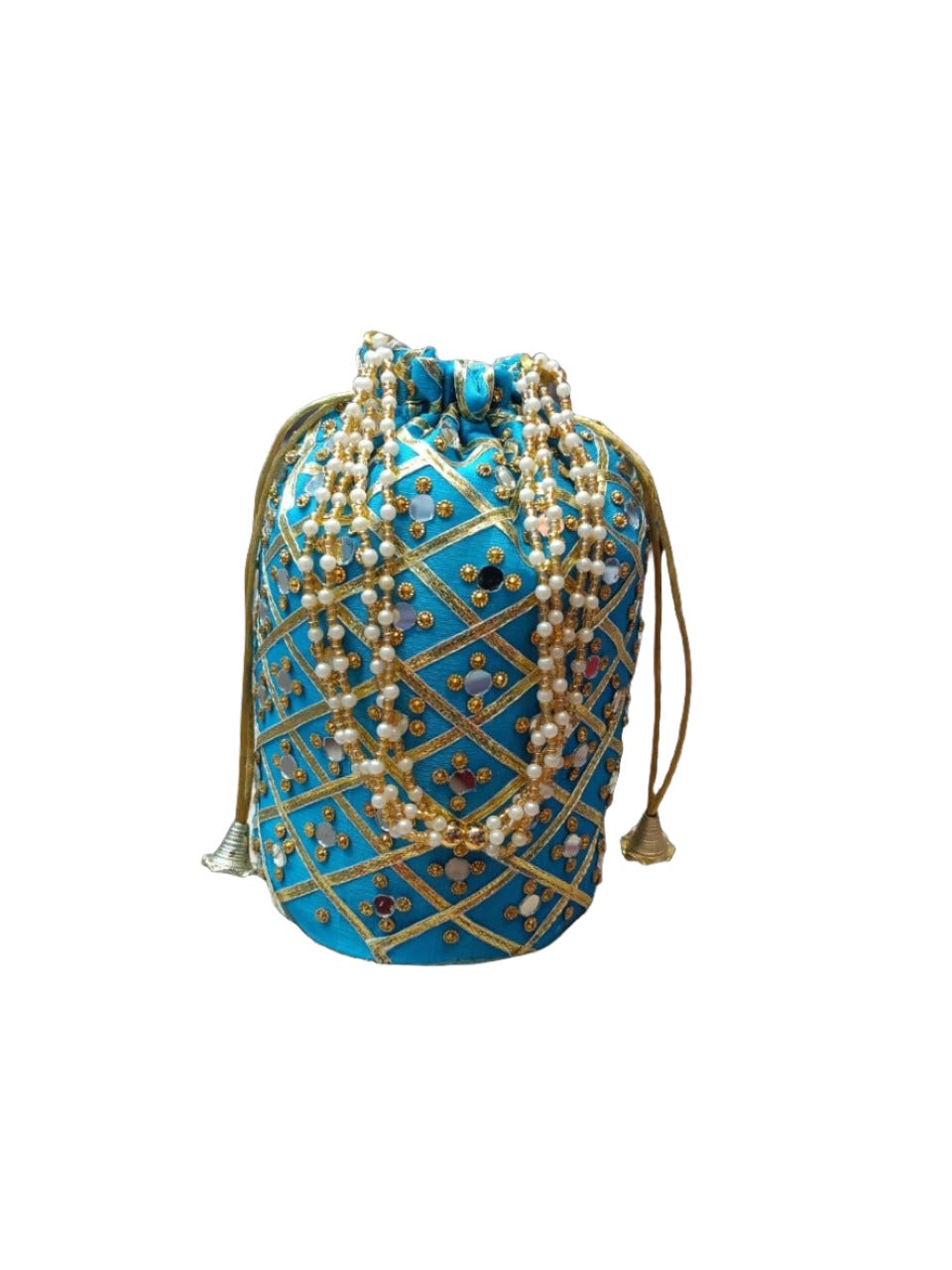 Indian Mirror Potli Bag