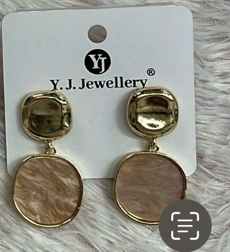 Geometric Shell Earrings