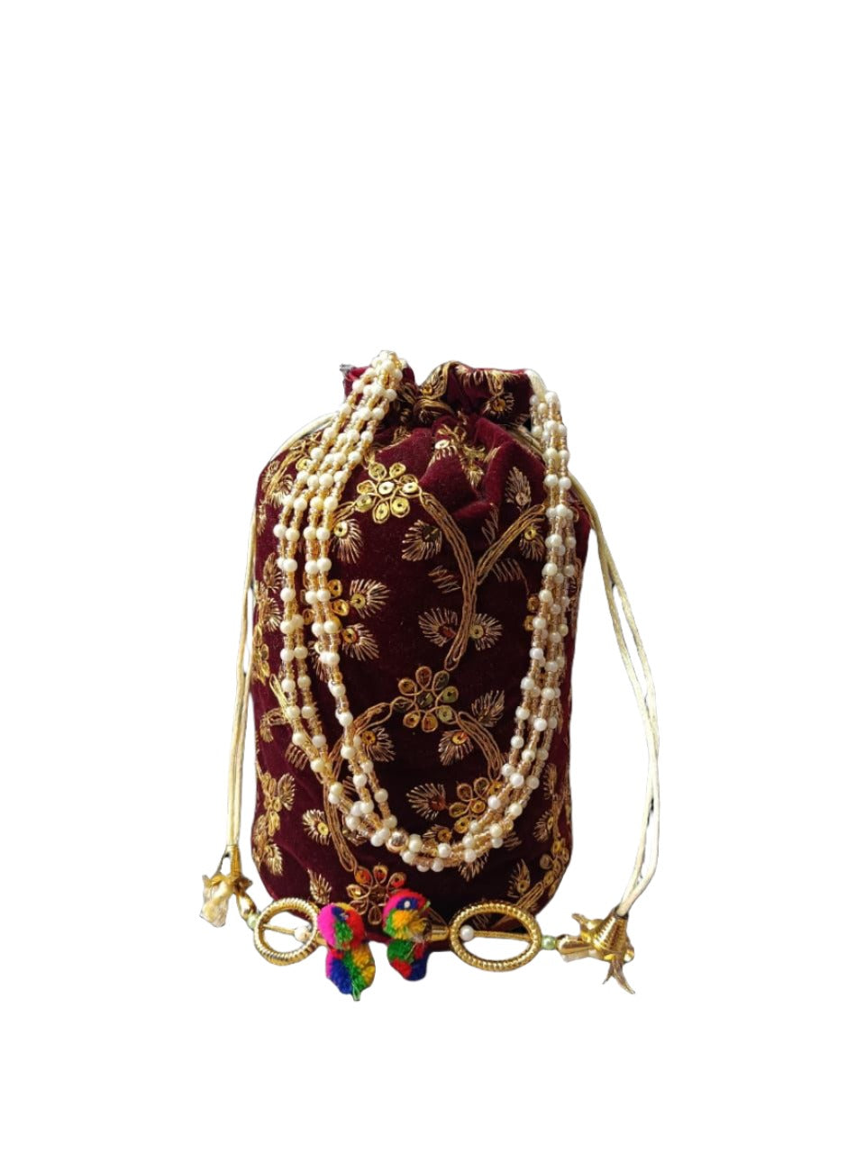Indian Velvet  Potli Bag