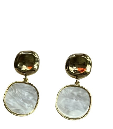Geometric Shell Earrings