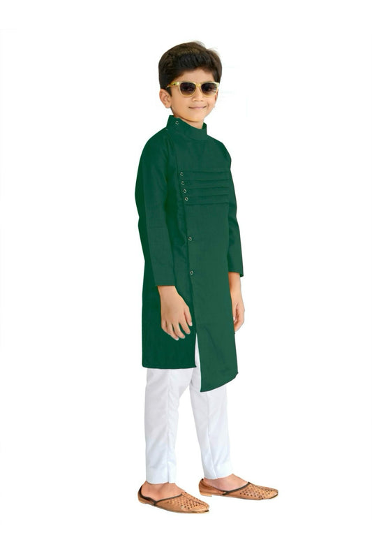 Boys Traditional kurta payjama 🧥Crosskurta🧥 green - Neha Couture Indian Fashion
