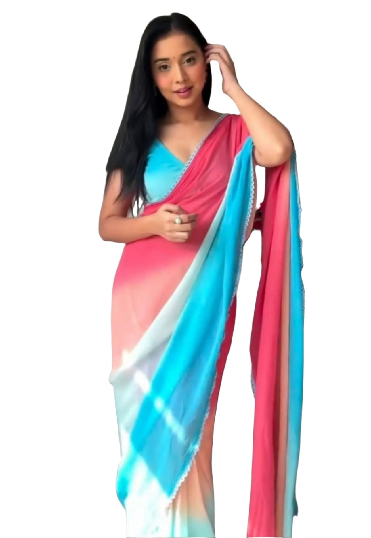 Bereit, Saree zu tragen