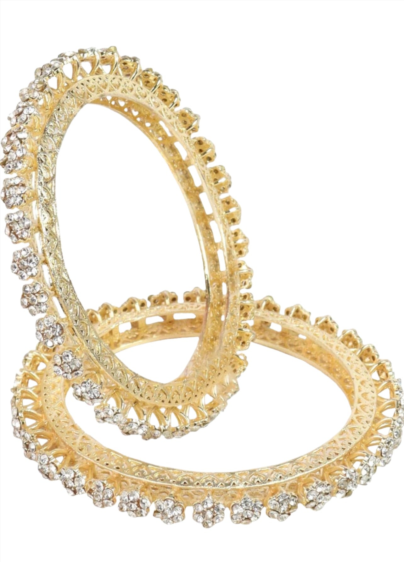 American Diamond Studded Kada Set