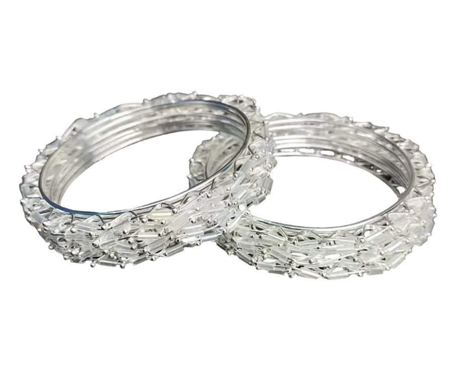 Traditional Silver Bangle Set Pcs of 12