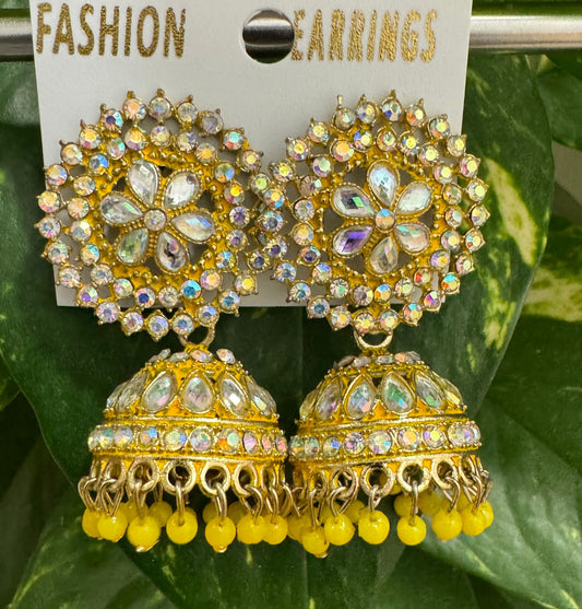 Stone And Beads Jhumki