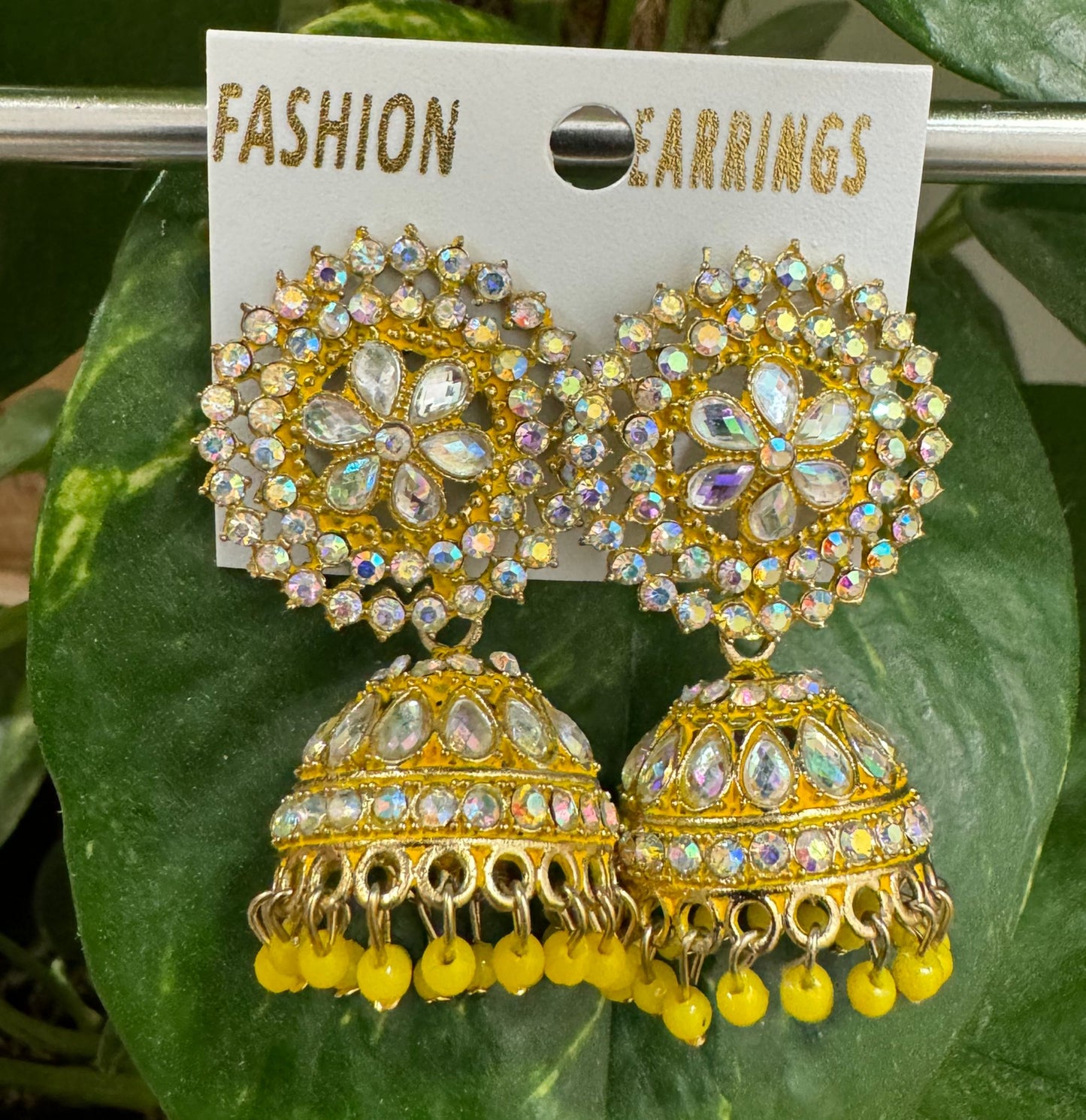 Stone And Beads Jhumki