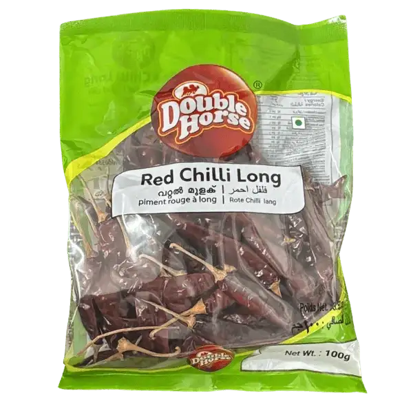 Double Horse Whole Dry Red Chilli with stem 100g