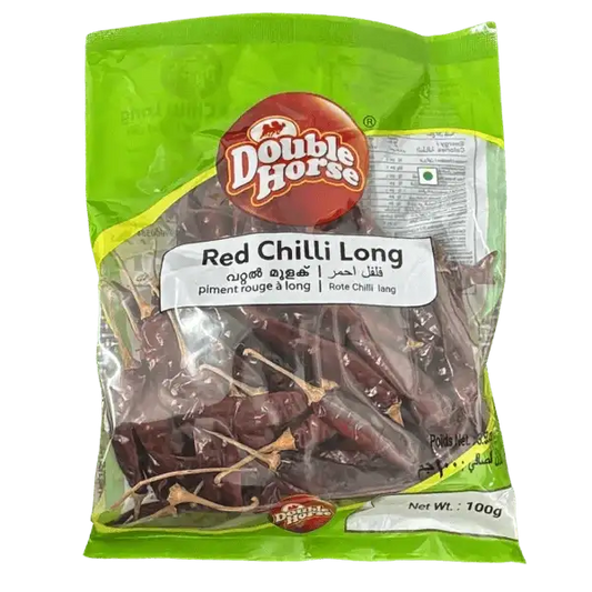 Double Horse Whole Dry Red Chilli with stem 100g