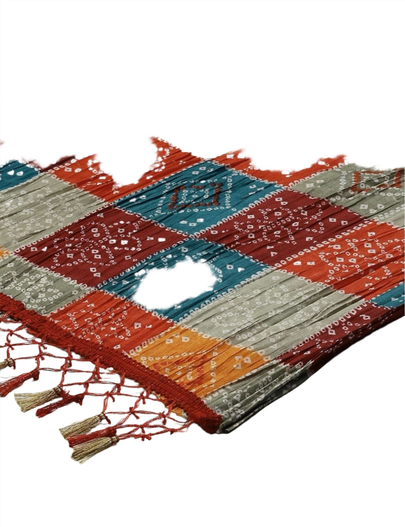 Multicoloured Printed Cotton Silk Dupatta
