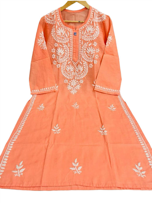 Chikankari Embroidered Cotton Kurta