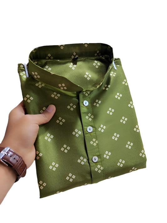 Mens Wear Pure Silk Kurta and Pajama
