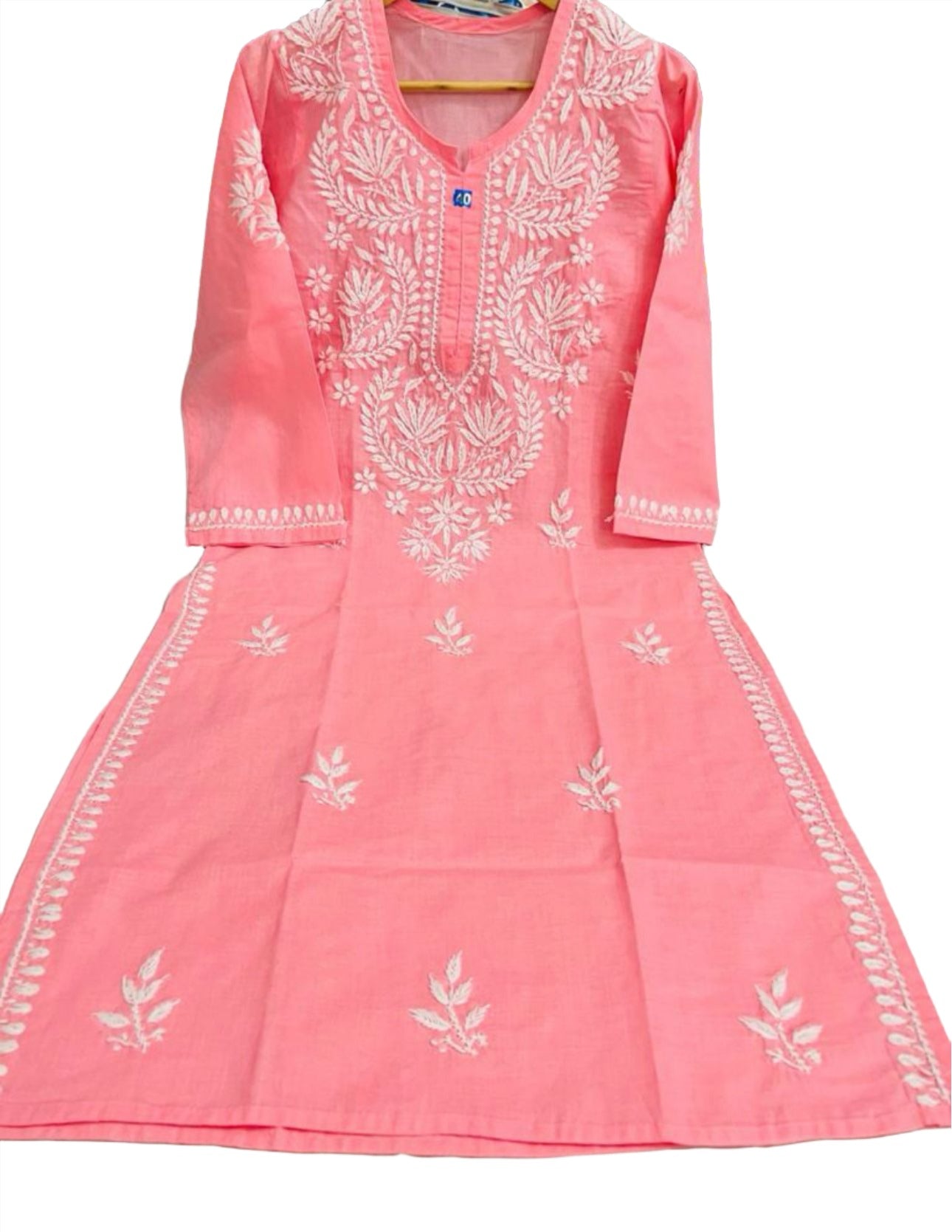 Chikankari Embroidered Cotton Kurta