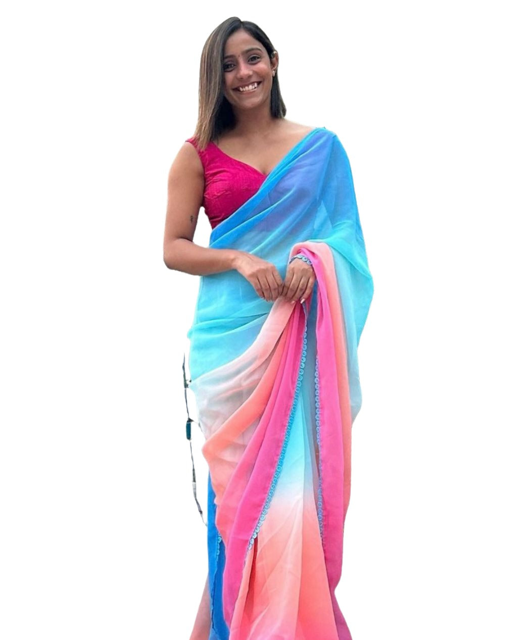 Bereit, Saree zu tragen