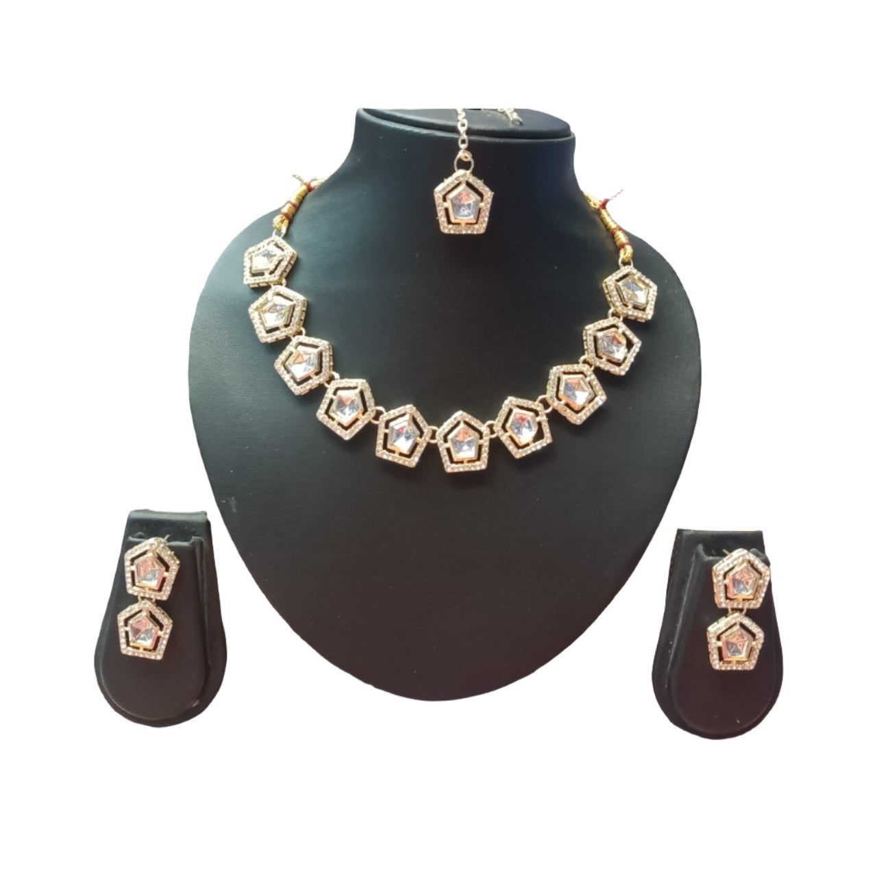 AD kundan Necklace Set In Germany