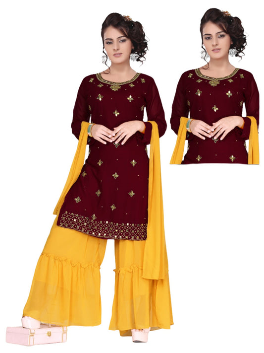 Handwork Sharara Suit Set In Berlin