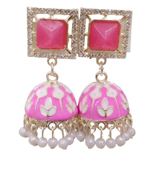Latest Stylish Golden Jhumki & Kundan Earrings For Girls & Women
