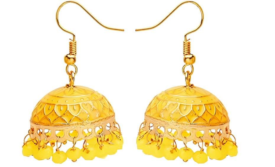 Traditional Multicolor Jhumka with Dome Shape Jhumki Combo