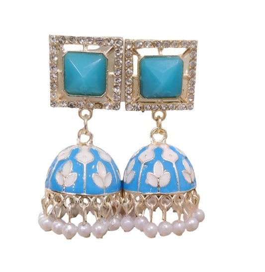 Latest Stylish Golden Jhumki & Kundan Earrings For Girls & Women