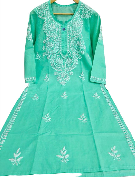 Chikankari Embroidered Cotton Kurta