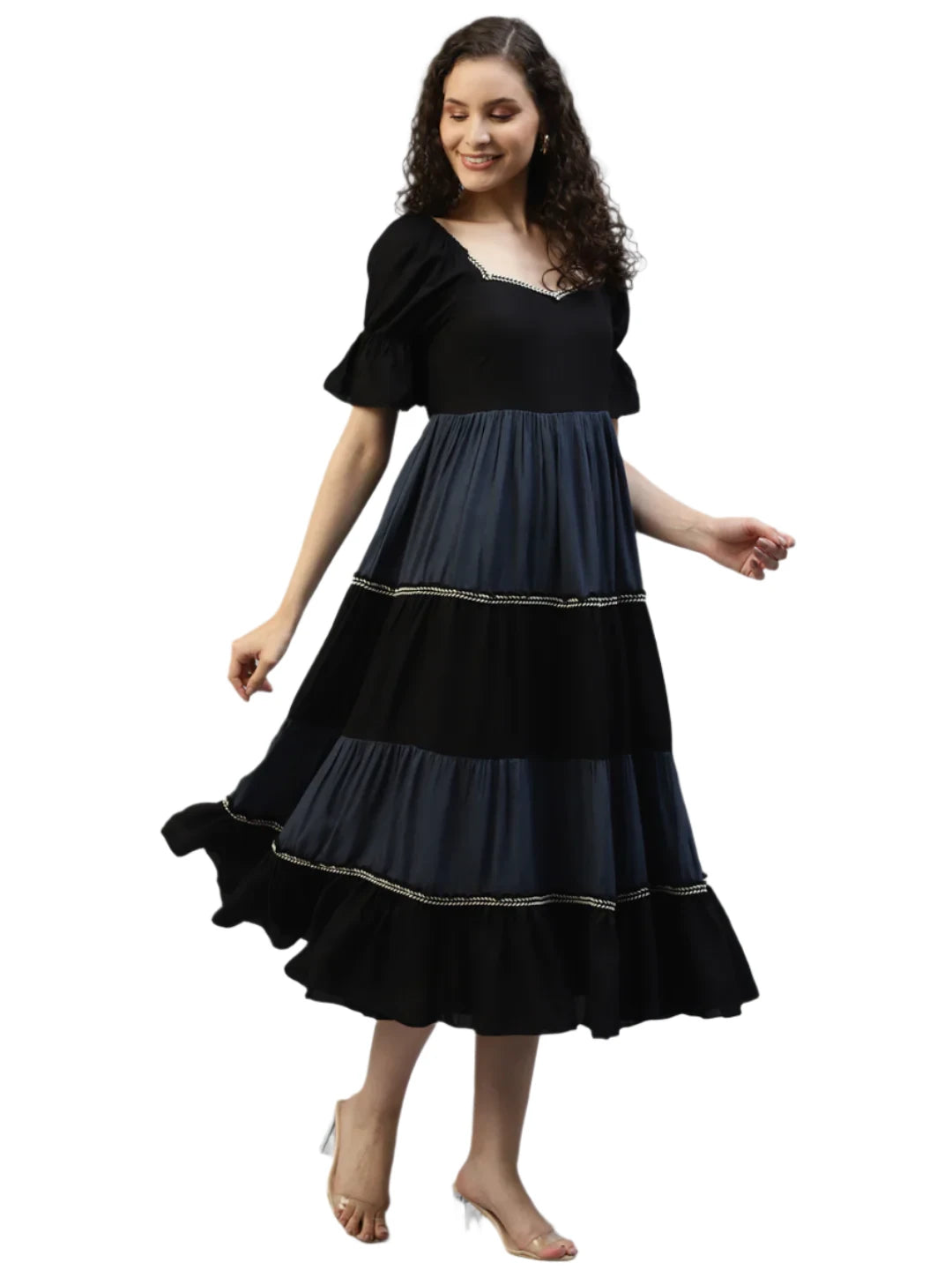Black & Grey Color block Women's Dress in Berlin