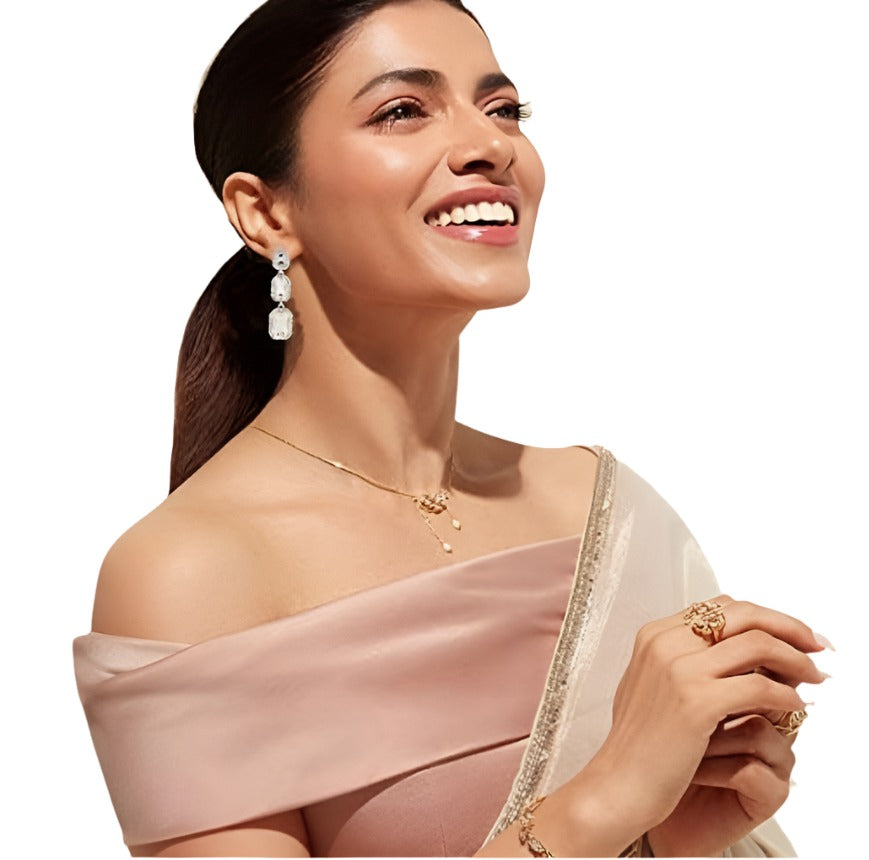 Dangle Earrings Statement Crystal Drop Earrings