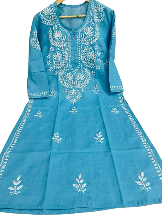 Chikankari Embroidered Cotton Kurta