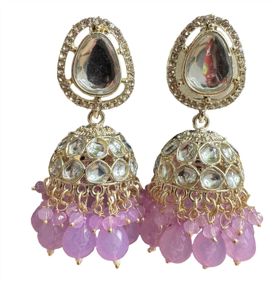 Polki AD Buttalu,polki Artificale Diamond Jhumka Jewelry,sabyasachi Jewelry inspired Jhumka Earrings,Jhumki, indian jewellery
