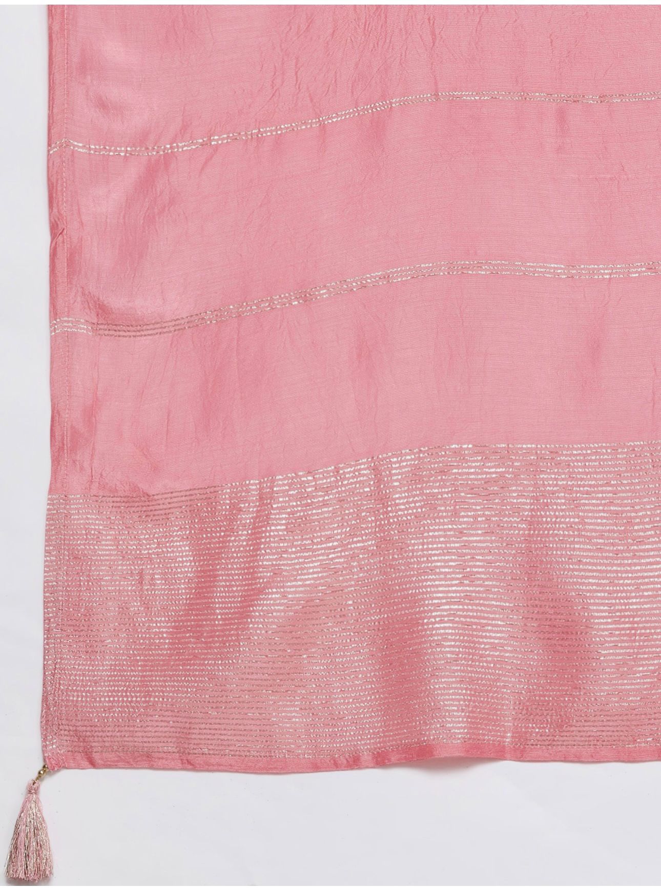 Pink Zari Kurta with Palazzos & With Dupatta