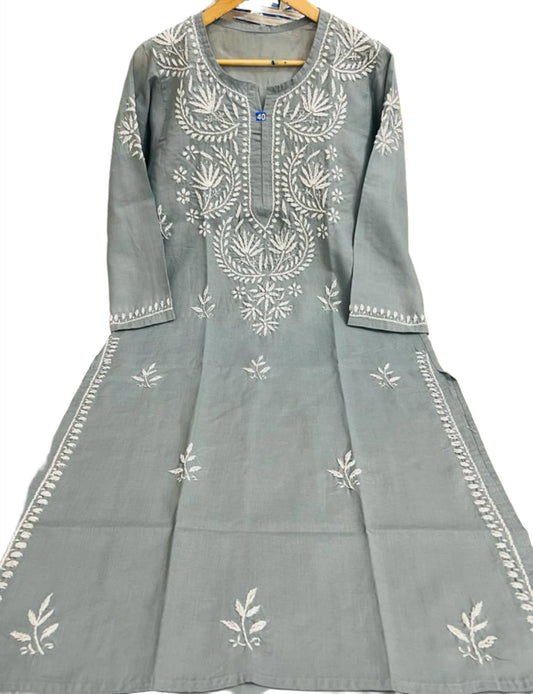 Chikankari Embroidered Cotton Kurta