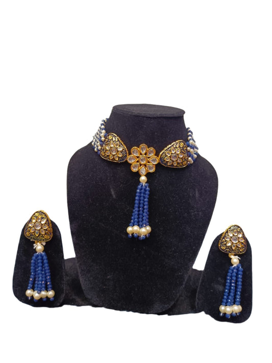 Kundan Choker Jewellery Set