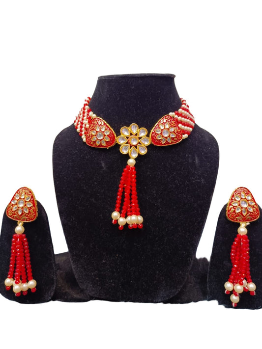 Kundan Choker Jewellery Set