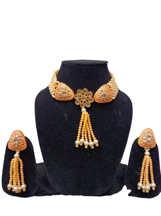 Kundan Choker Jewellery Set