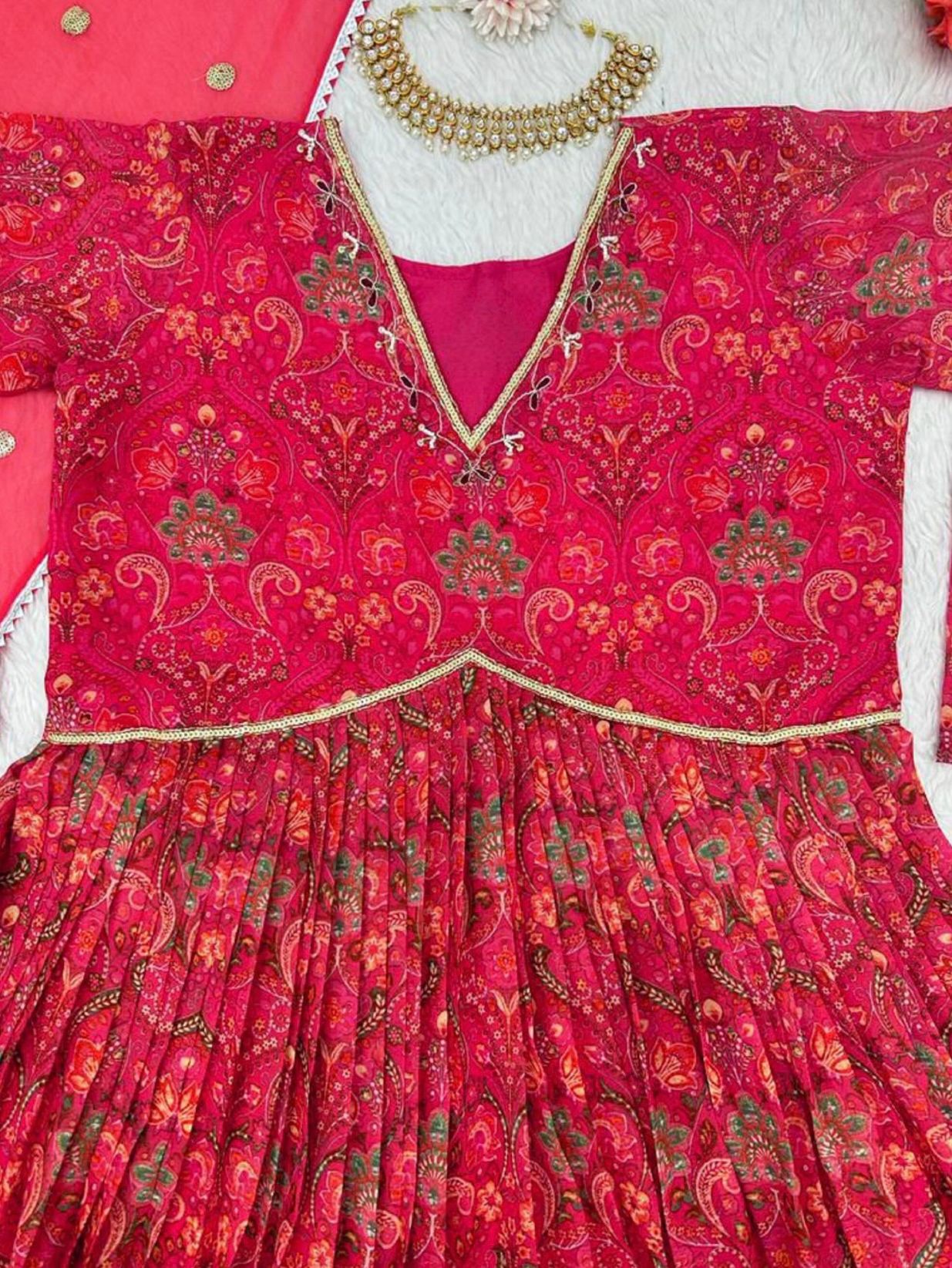 Anarkali Gown Indian Party Wear