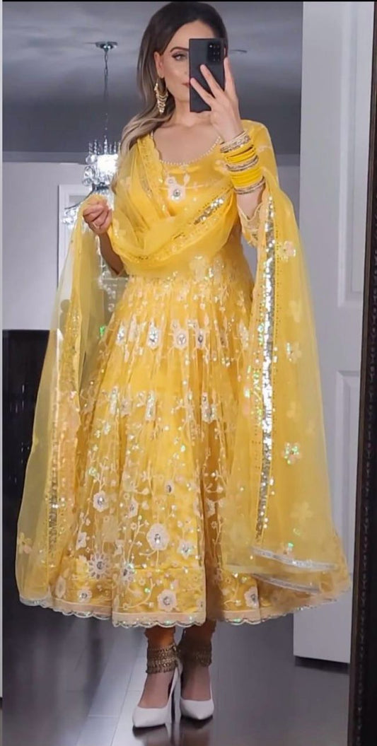 Net Long Gown