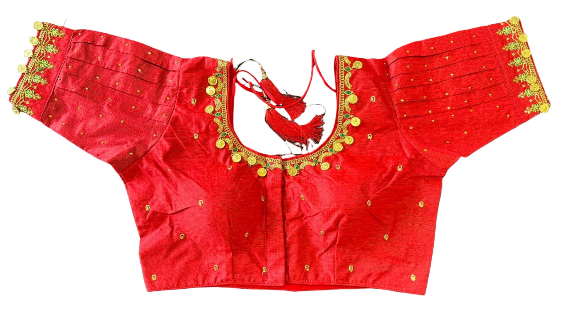 Silk Temple Coin Blouse