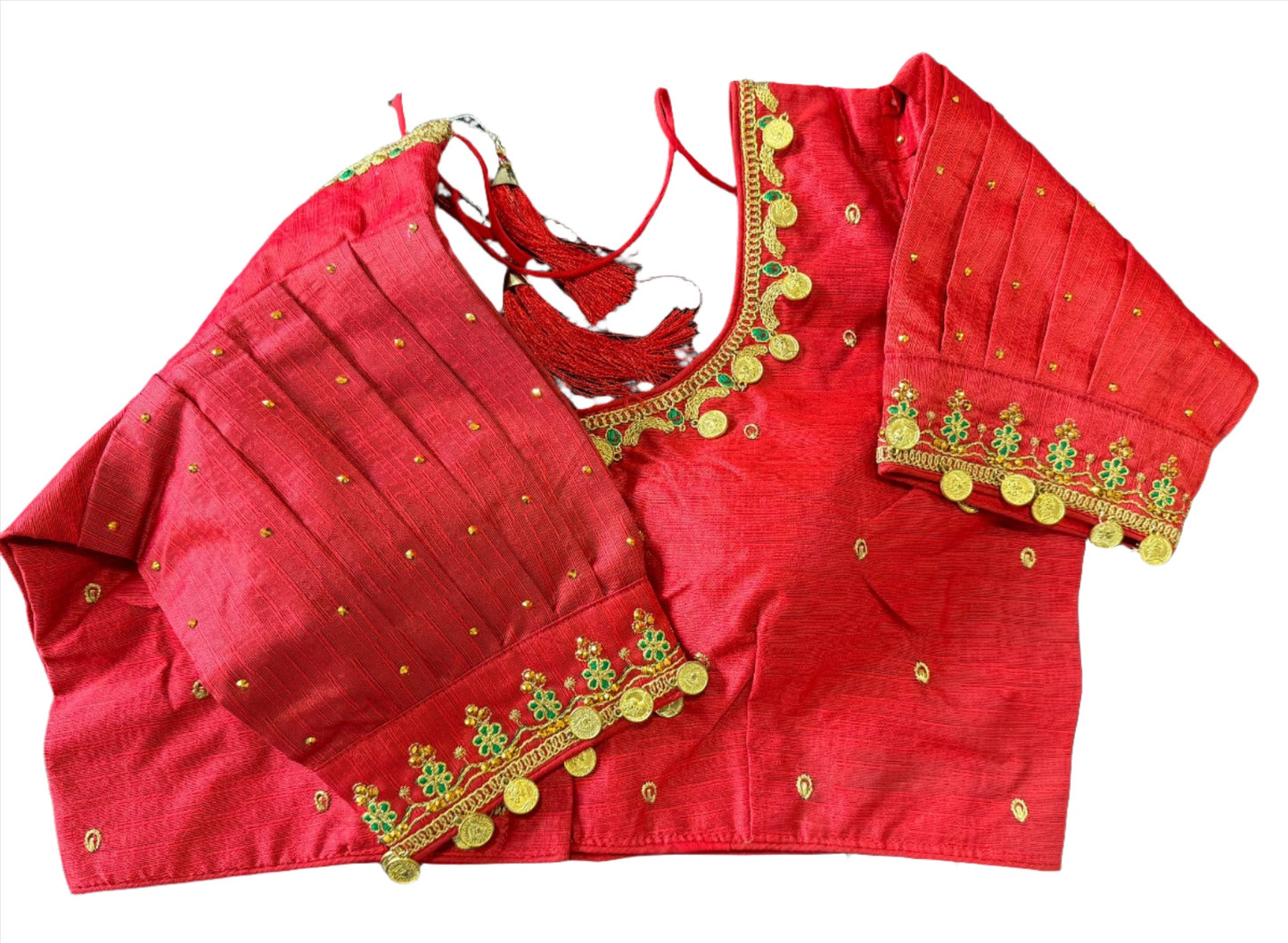 Silk Temple Coin Blouse