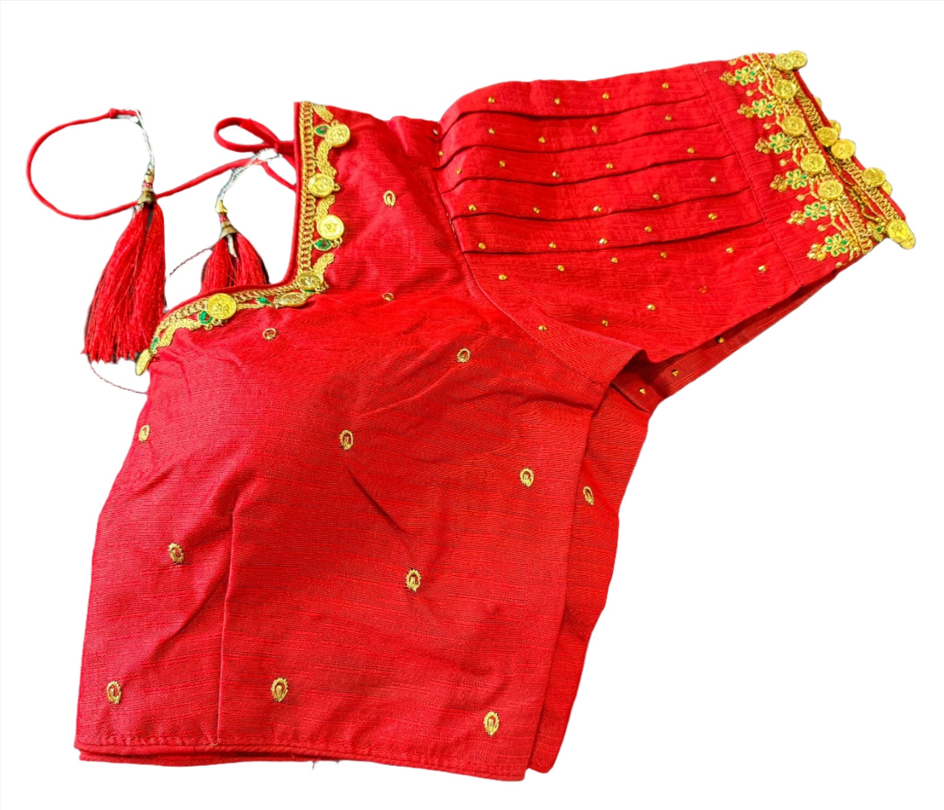 Silk Temple Coin Blouse