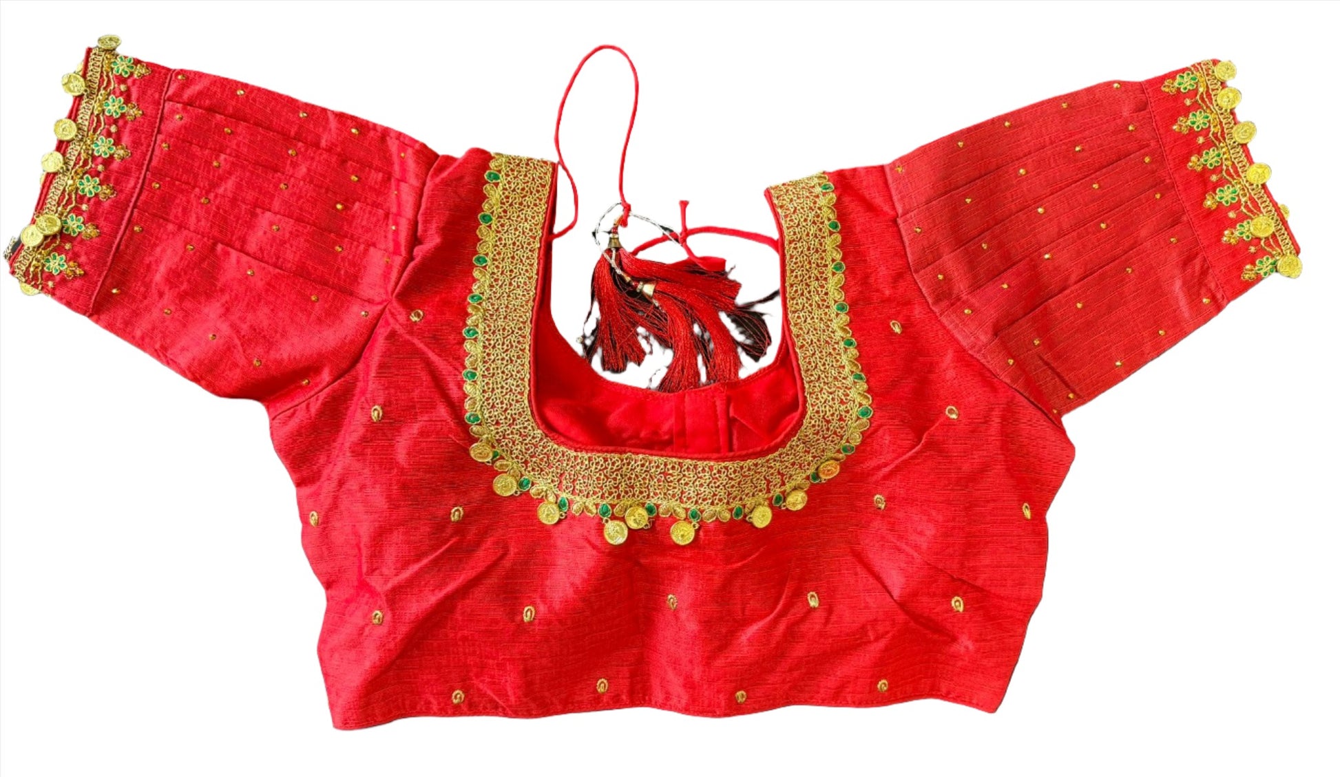 Silk Temple Coin Blouse