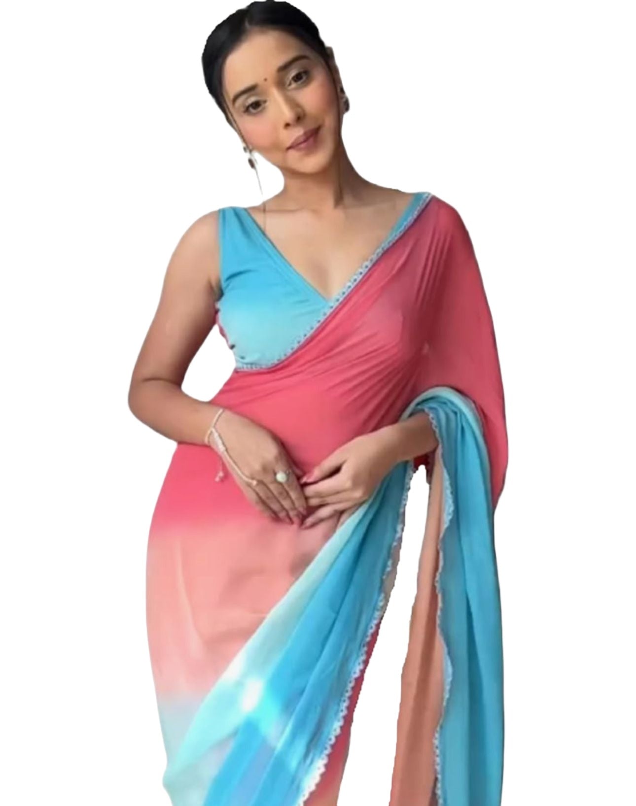Bereit, Saree zu tragen