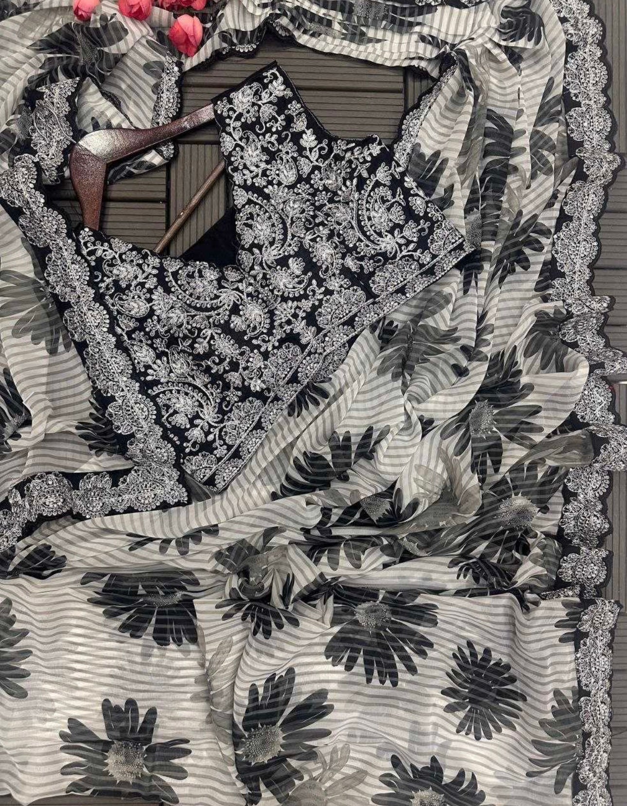 Ready to wear Saree with stitched blouse