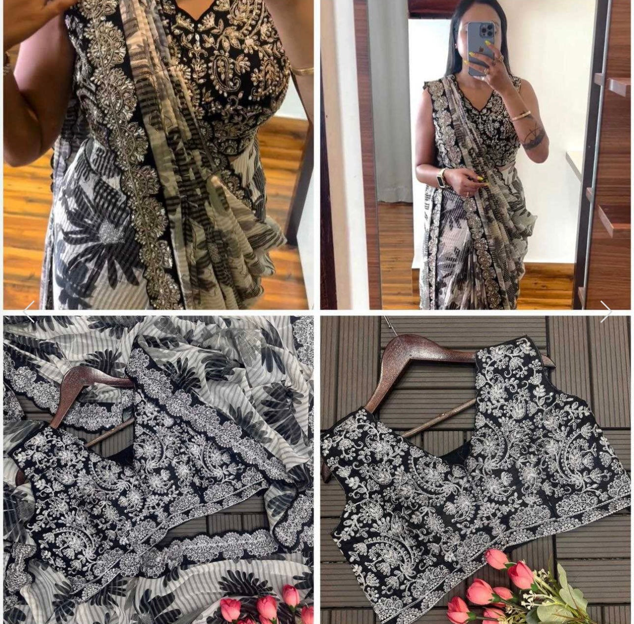 Ready to wear Saree with stitched blouse