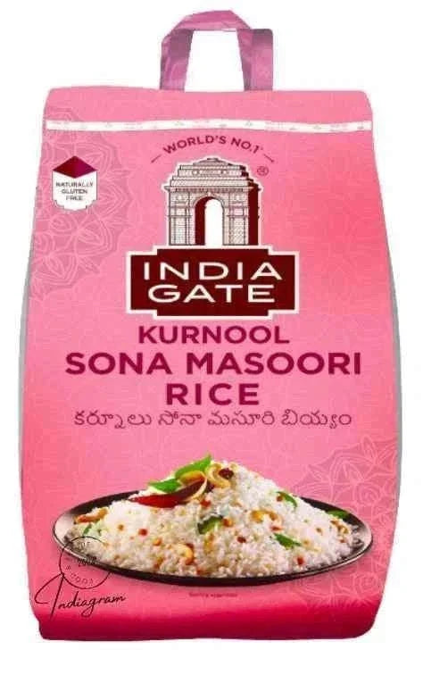 India Gate Kurnool Sona Masoori Rice 5kg