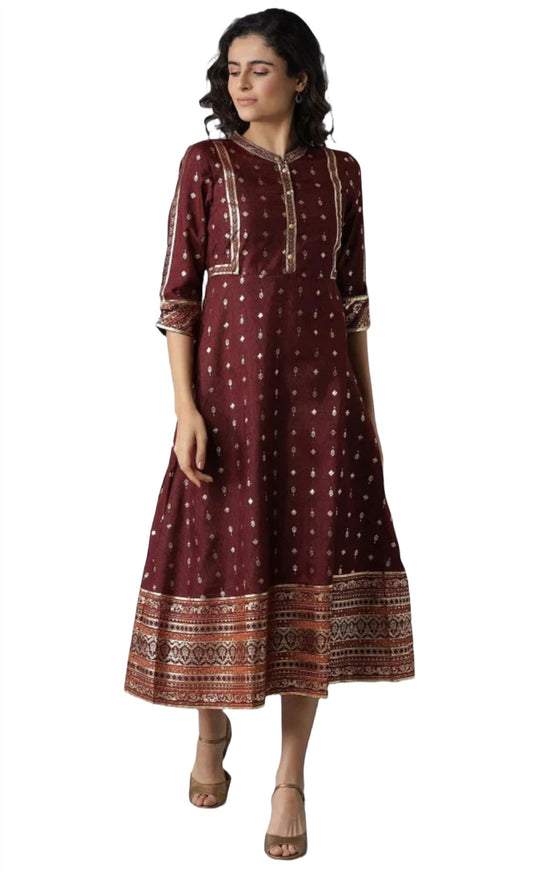 Maroon Print dress in Hamburg